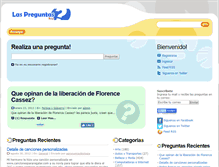 Tablet Screenshot of laspreguntas.com